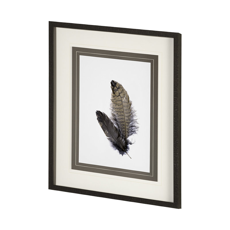 «Feathered Friends» par Nancy Crowell, reproduction d'art encadrée sous verre, Amis à plumes