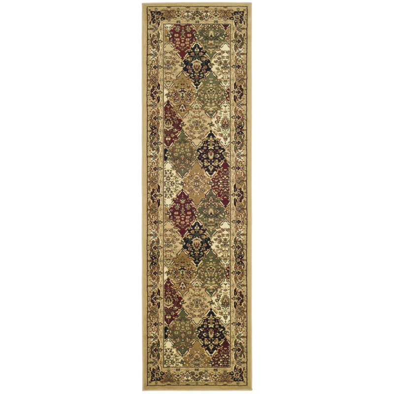 Tapis damassé Malayah Performance, Tapis de couloir 2 pi 3 po x 12 pi