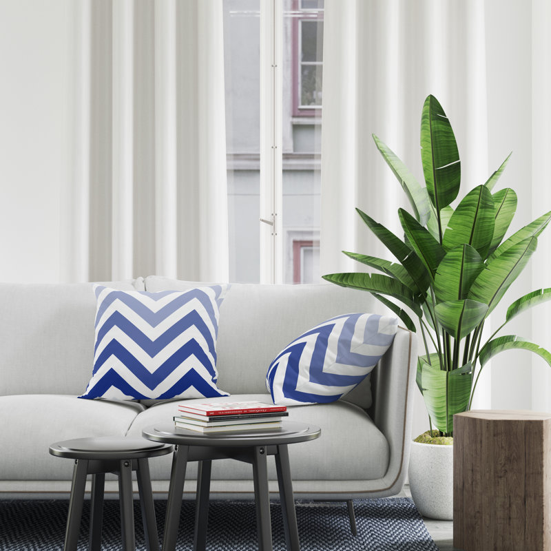 Housse et insert de coussin décoratif en polyester, L 19 po x H 19 po, Bleu marine