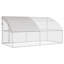 Cage à poulet 2 pièces vidaXL argenté 157,48 po x 78,74 po x 78,74 po-652904730