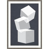Falling Cubes 1 Print by Thom Filicia