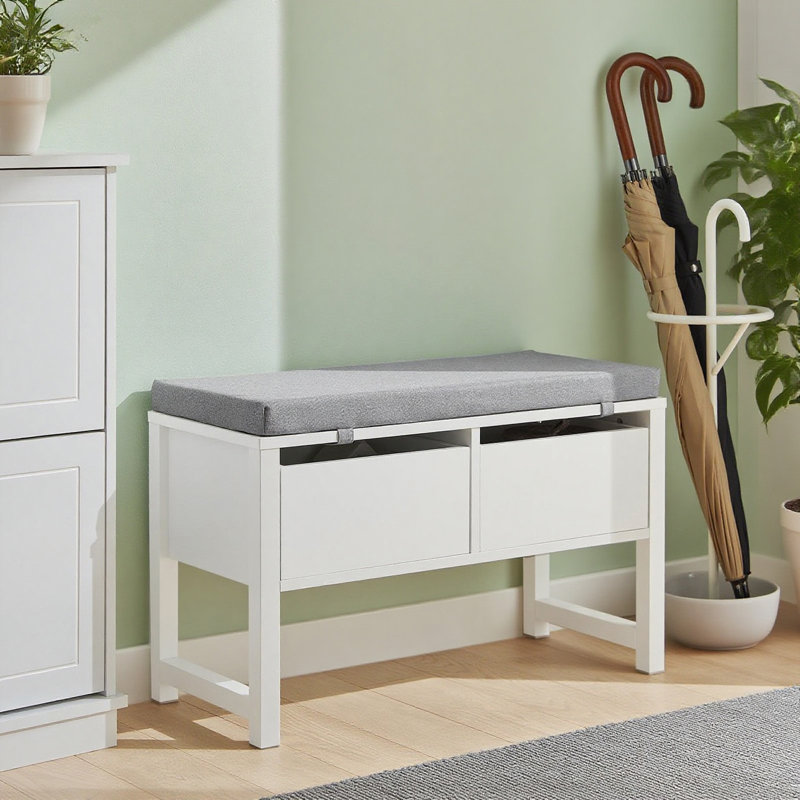 Jelesia Polyester Upholstered Storage Bench