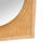 Rattan Brown Wall Mirror with Oval Center