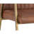 Faux Leather Armchair - Brown-2093901870