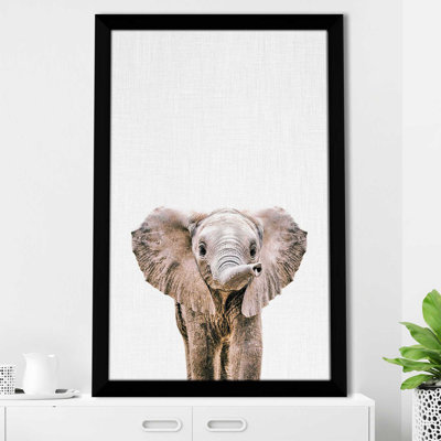 Bébé éléphant par - photographie