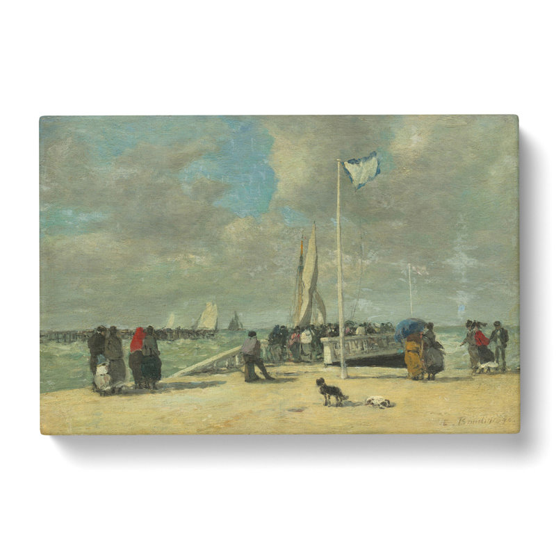 On The Jetty by Eugene Boudin - Wrapped Canvas, 40cm H x 60cm W x 3cm D