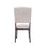 Ensemble de 2 chaises d'appoint en lin beige et chêne vieilli Bernard-1363925732