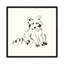 Line Raccoon by Chris Paschke - Painting on Canvas-42309079-42309081