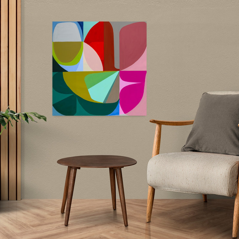 To The Green Just commencer art abstrait contemporain, H 24 po x l 24 po
