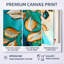 Emerald Embrace of Golden Leaves - Leaves, art mural 3 pièces-129076501-129076502