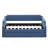 Upholstered Daybed With Trundle, Wood Slat Support,Upholstered Frame Sofa Bed , Twin,Blue