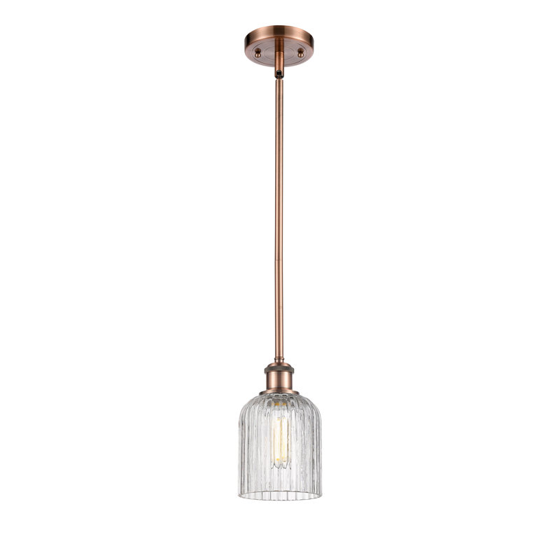 Luminaire suspendu 5 lumières Ballston Addeline, Cuivre antique, Clair