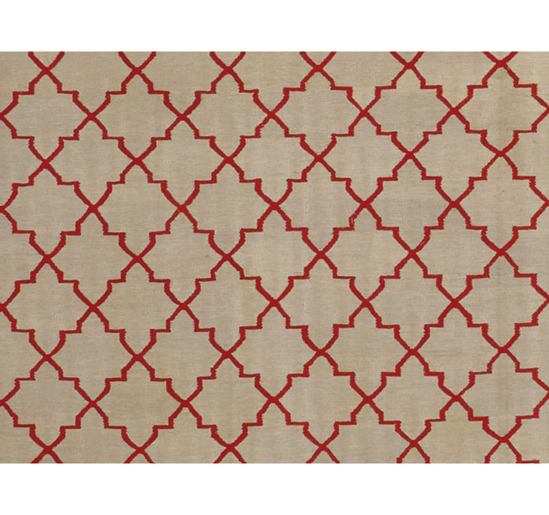 Geometric Area Rug in Brown