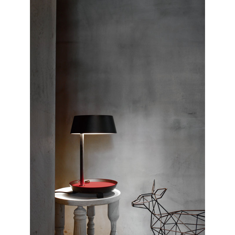 Carry Table Lamp, Matt Black, 16.5" H x 10.2" W x 10.2" D
