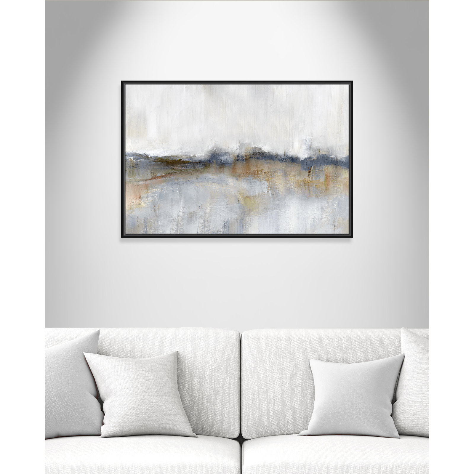 Autumnal Tide by Nan - Floater Frame Print on Canvas, 25.5" H x 37.5" W, Espresso