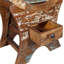Agetina Floor Wine Bottle Rack Brown