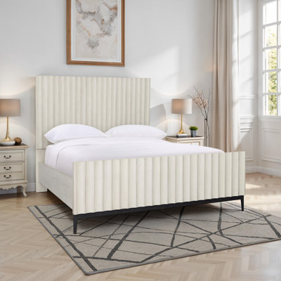 Lit plateforme en bois massif Silvia