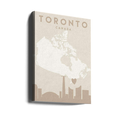 City City Cartes 89-Wall Art Gallery enveloppé (prêt à être accroché)