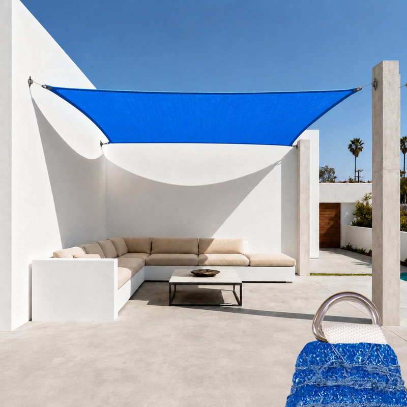 Voile d'ombrage royale Royal Shade, Bleu, 10 pi x 10 pi