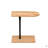 Tray Table Bamboo Height Adjustable Side Table For Sofa C-Shaped Oval End Tables With Slots