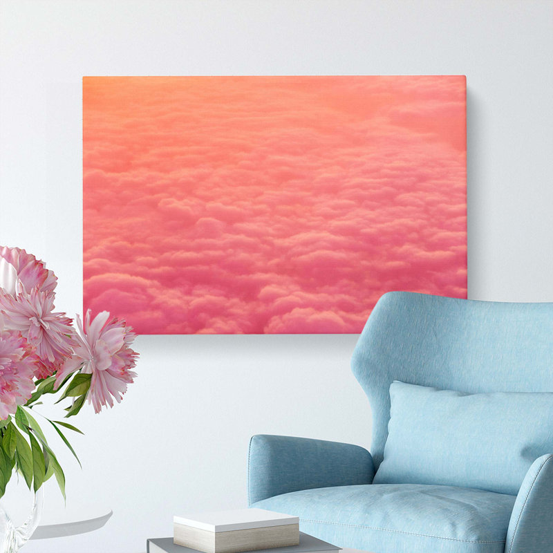 Pink Clouds - Wrapped Canvas, 50cm H x 76cm W x 3cm D