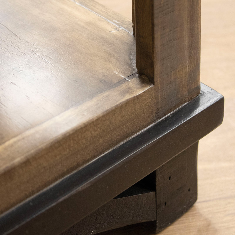 Console en bois massif Sabetha