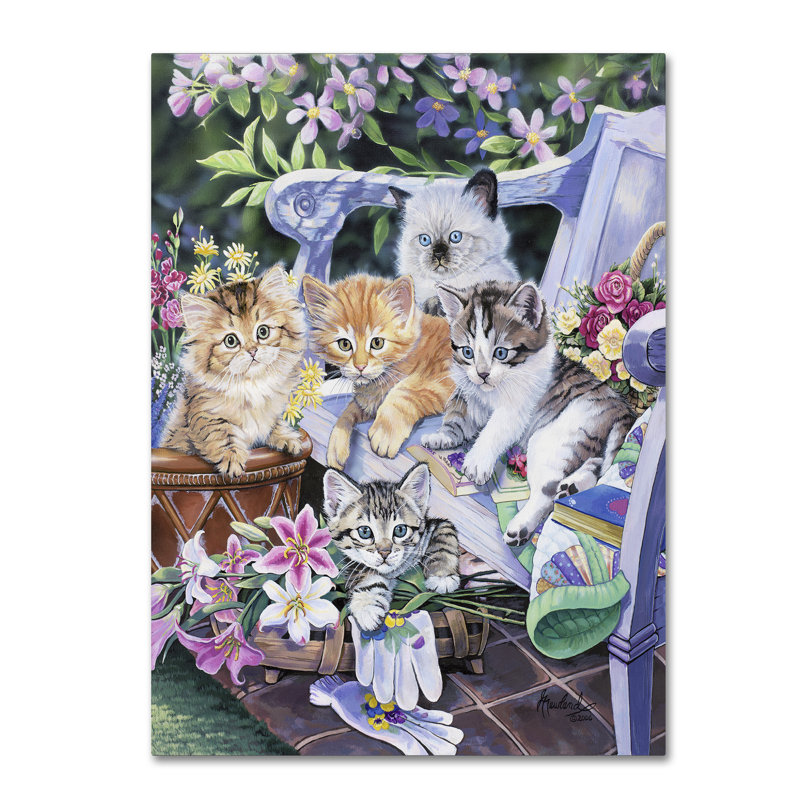 « purfect jardinage copains », impression sur toile tendue, H 32 po x l 24 po x P 2 po