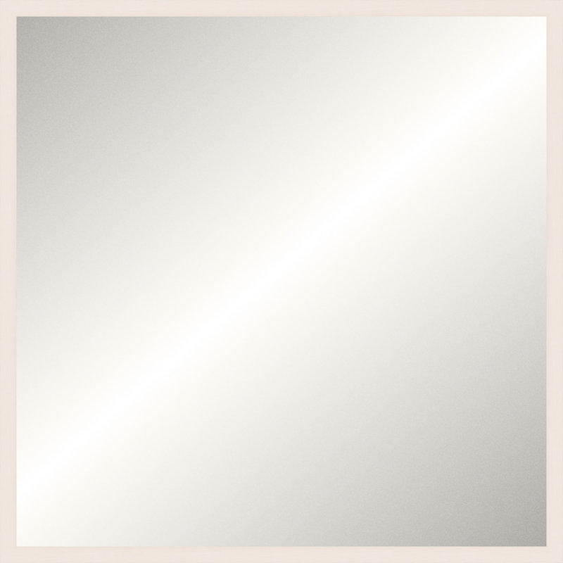 White Wash Legacy Mirror, Medium Square