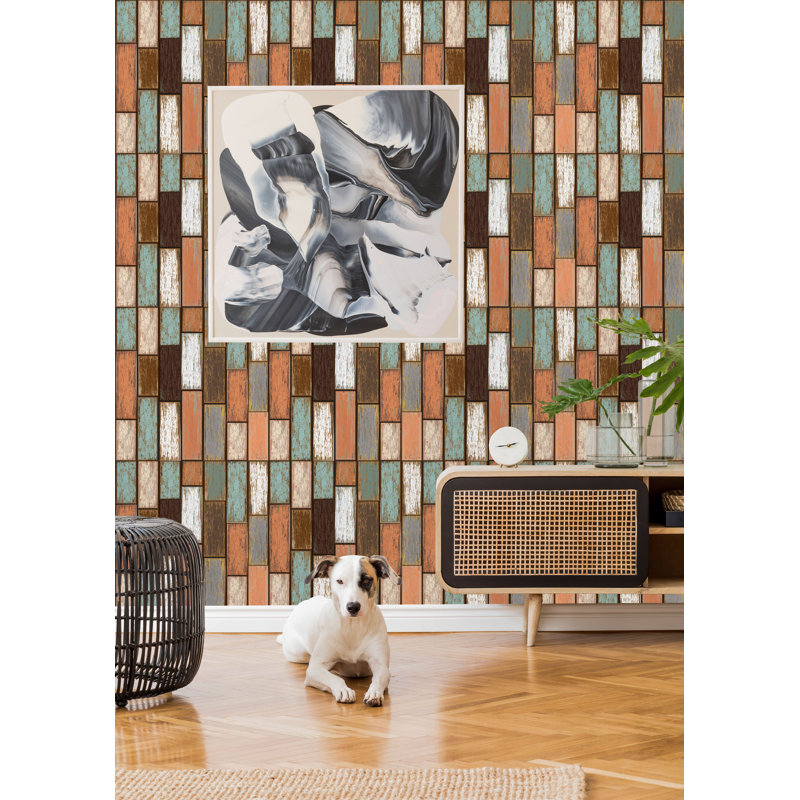 Vieux papier peint texturé Geet, L 16,67 po x l 25 po