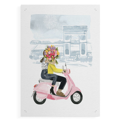 Paris in Love I - Impression sur toile seulement - NON-CADRE