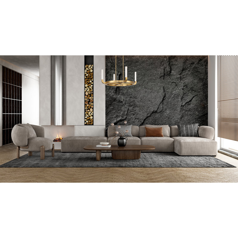 Del Mar 4-Light LED Chandelier in Warm Brass by Breegan Jane
