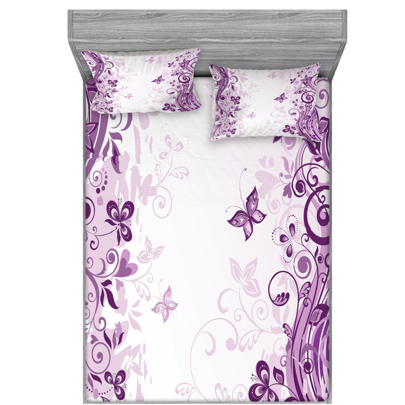 Microfiber Sheet Set, Full Sheet Set with Fitted Sheet