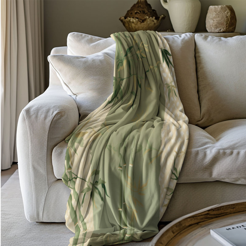 Couverture en bambou - 1 pièce, L 80 po x l 60 po