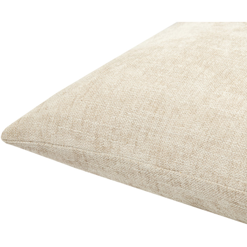 Zunaira Accent Throw Pillow Cover, Polyester, 22"H x 22"W, Oatmeal
