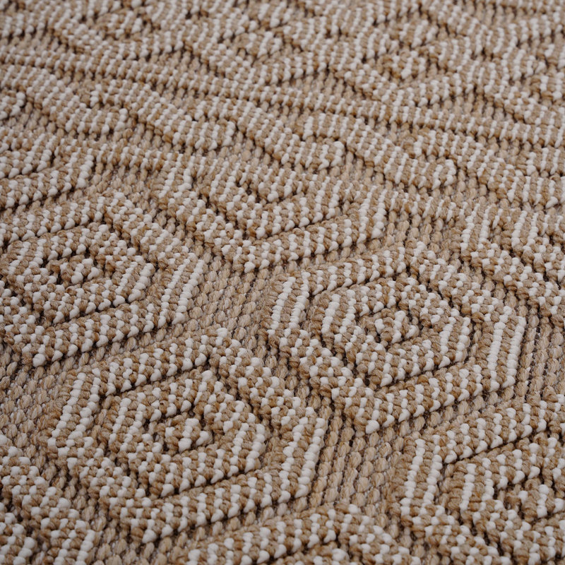 4' X 6' Geometric Indoor/ Outdoor Area Rug, Rectangle 4' x 6'2"