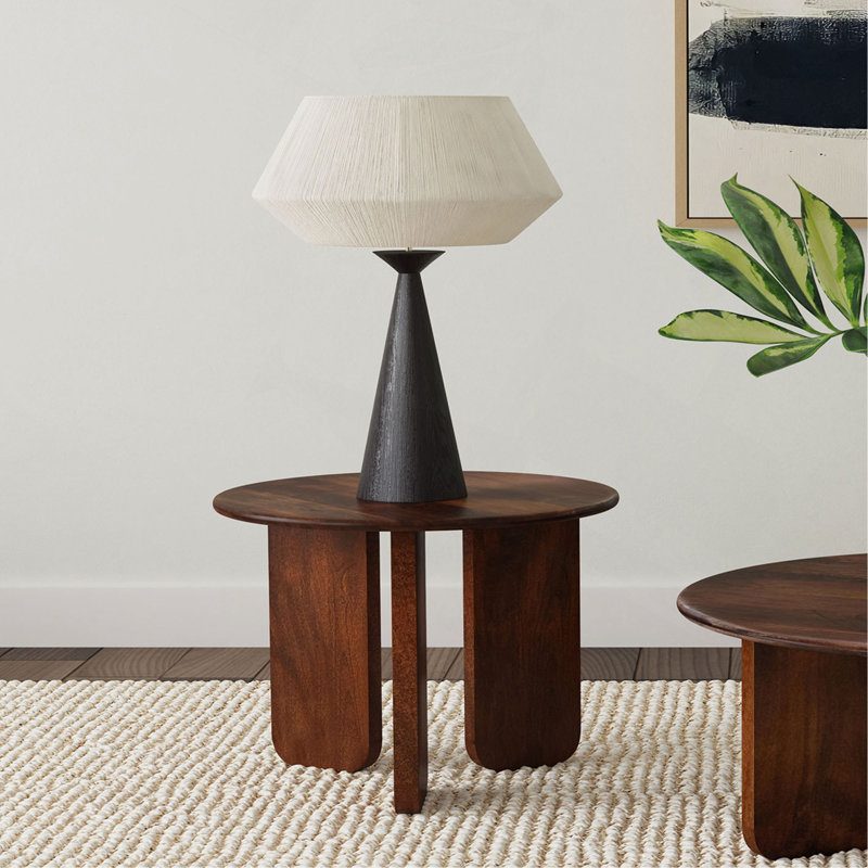 Columbo Brown Round End Table