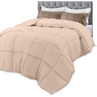 Édredon édredon toutes saisons avec housse de couette et housse de couette en duvet synthétique avec languettes d'angle lavables à la machine - paquet de 3