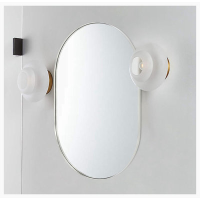 Nehan Metal Oval Wall Mirror