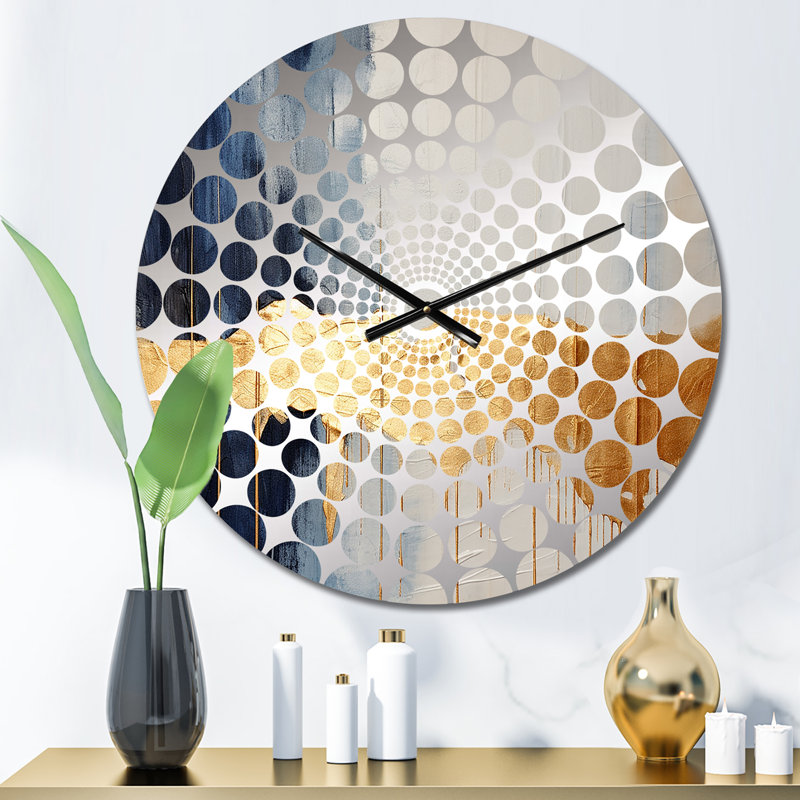Berlinville - Horloge murale peinture abstraite, Petit