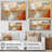 Abstract Canvas Wall Art, Orange Impressionist Style Print - Orange Impressions I-676179931-676179923