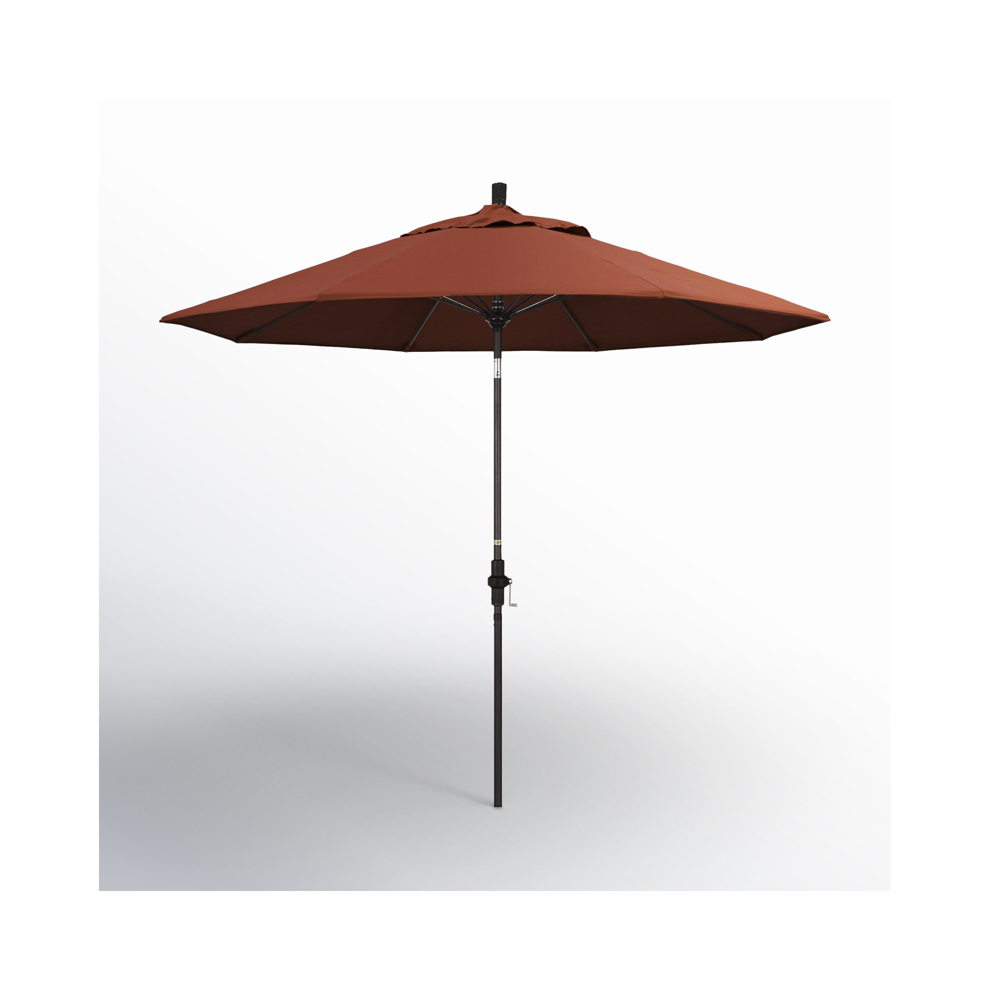 Roverta 9' Market Sunbrella® Umbrella, Canvas Terracotta Sunbrella® Canvas, Black
