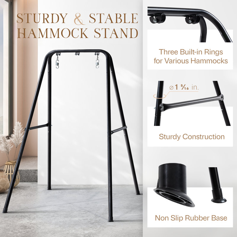 Brothir Powder Coated Steel Hammock Chair Stand