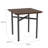 Avon Rx Healthcare Waiting Reception Square End Table Metal Frame 20X20" High Pressure Laminate Top-102342535-102342517