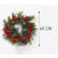 Faux PVC 46cm Christmas Wreath