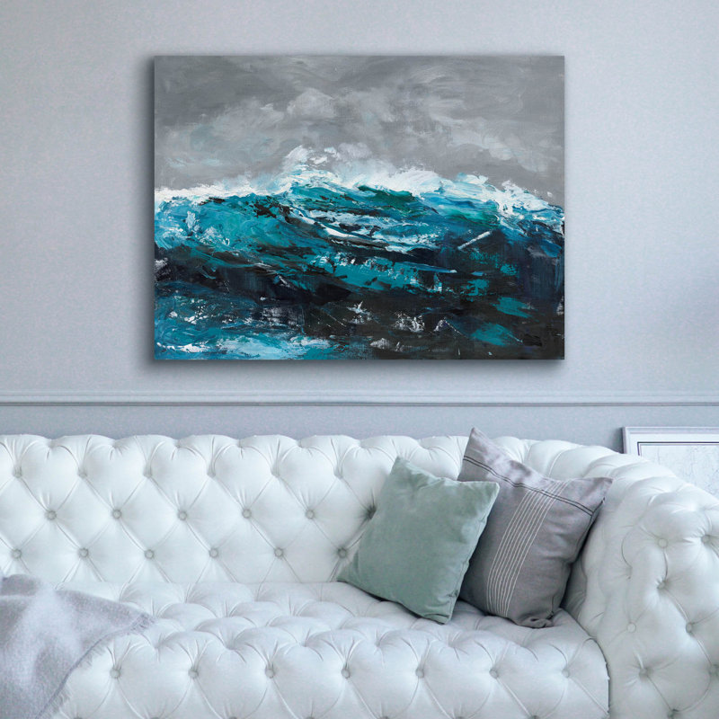 Toile épique «Indian Ocean 1» par Alicia Longley, graffiti épique, 54 po x 40 po