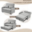 2 Seater Linen Sofa Bed-1220531943