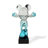 38.58" Blue+Silver Resin+Marble Decorative Objects