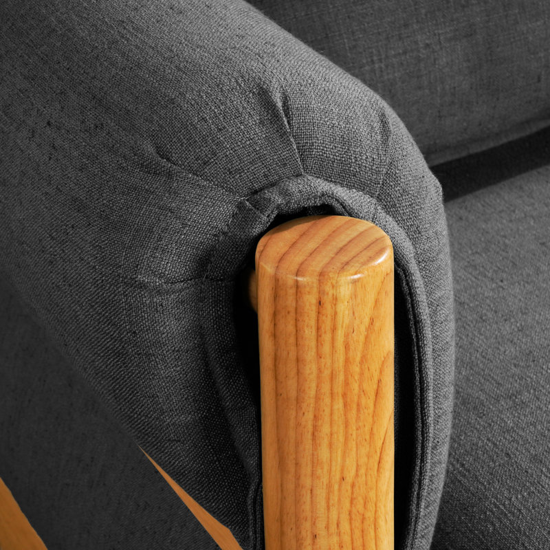 Fauteuil Maanvi, Polyester noir
