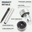 Stainless Steel Solar Powered Stainless Steel Pathway Light Pack-118106654