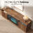 70"W Mid-Century Modern Fireplace TV Stand for TVs up to 75" with Fluted Doors & Large Storage & Curved Edges, Brown-750137754